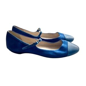 Cole Haan Leather Shoe Flats Blue